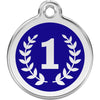 Dog ID Tags Winner Dark Blue Dog Nation