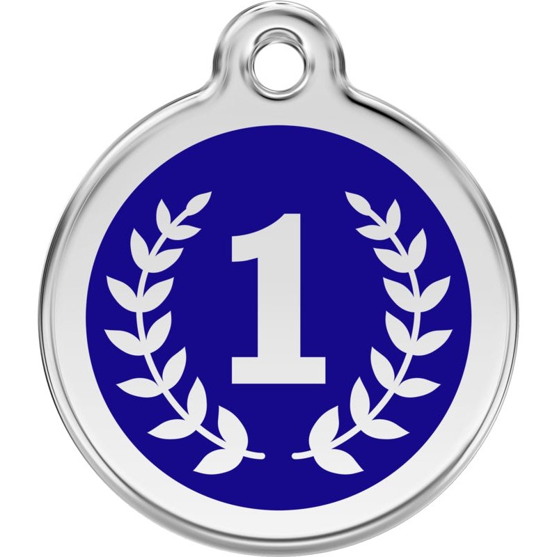 Dog ID Tags Winner Dark Blue Dog Nation