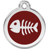 Dog ID Tags Fish Bone Brown Dog Nation
