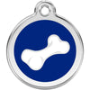 Dog ID Tags Bone Dark Blue Dog Nation