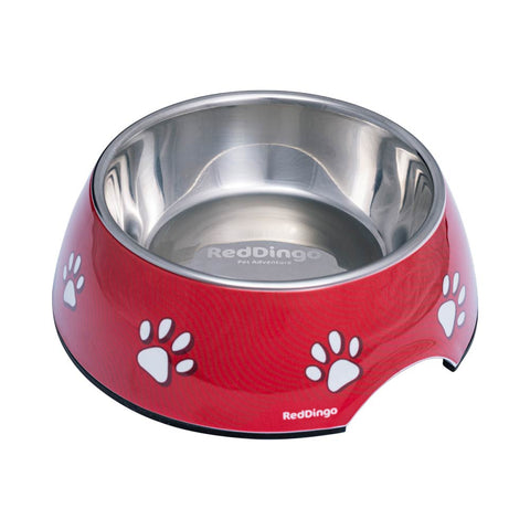 Dog Food Bowl 2 in 1 Red Dog Nation