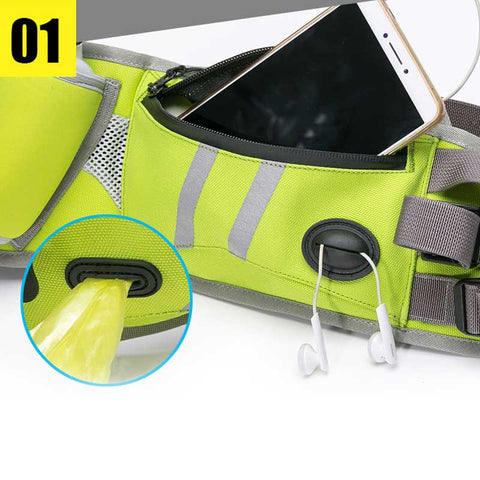 Dog Walking Bag With Bottle & Poop Bag Dispenser Dog Nation