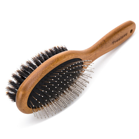 Double-Sided Dog Brush Natural Bamboo Dog Nation