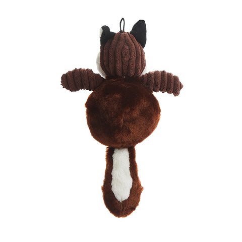 Dog Plush Squeaky Toys - Squirrel & Fox Dog Nation
