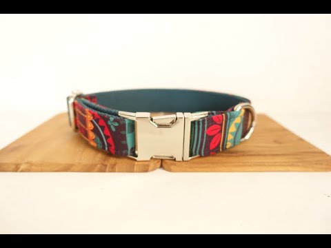 The Bohemian Personalised Dog Collar Set Laser Engraved
