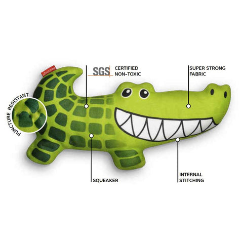 Dog Soft Toy Crocodile Dog Nation