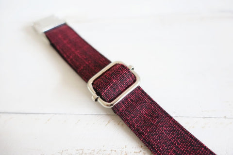 The Red Suit Personalised Dog Collar Handmade Laser Engraved Dog Nation