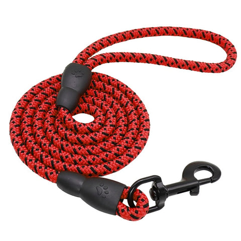 Nylon Dog Leash 1.5m Durable Red Dog Nation