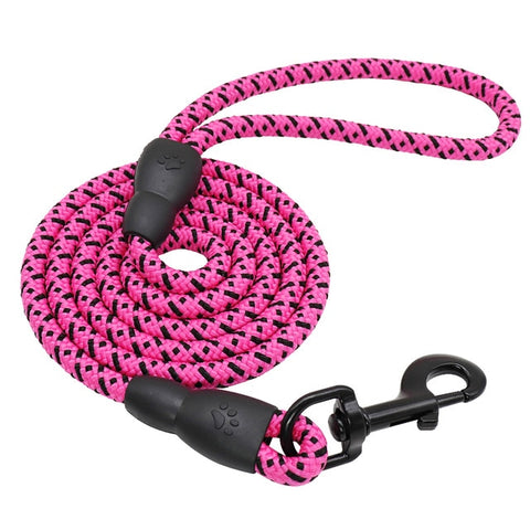 Nylon Dog Leash 1.5m Durable Pink Dog Nation