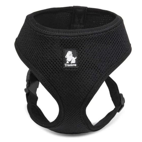 Quality Breathable Mesh Nylon Dog Harness black Dog Nation