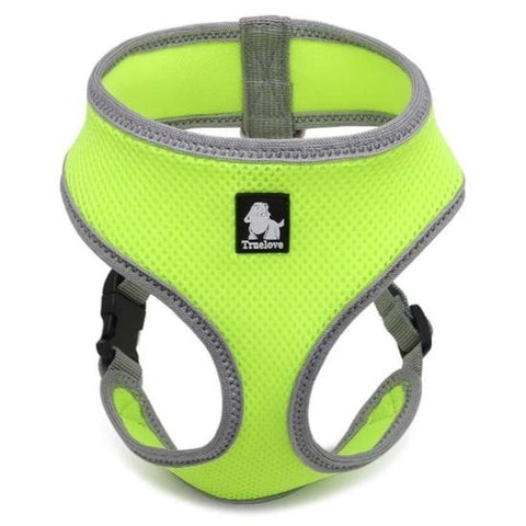 Quality Breathable Mesh Nylon Dog Harness yellow Dog Nation