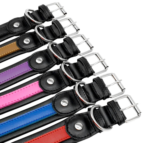 Genuine Leather Personalised Dog Collar Dog Nation