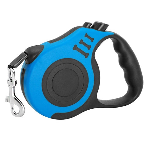 3M/5M Retractable Dog Leash Blue Dog Nation