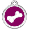 Dog ID Tags Bone Purple Dog Nation