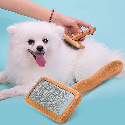 Slicker Brush For Dogs With Bamboo Handle Dog Nation