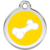 Dog ID Tags Bone Yellow Dog Nation