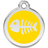 Dog ID Tags Fish Bone Yellow Dog Nation